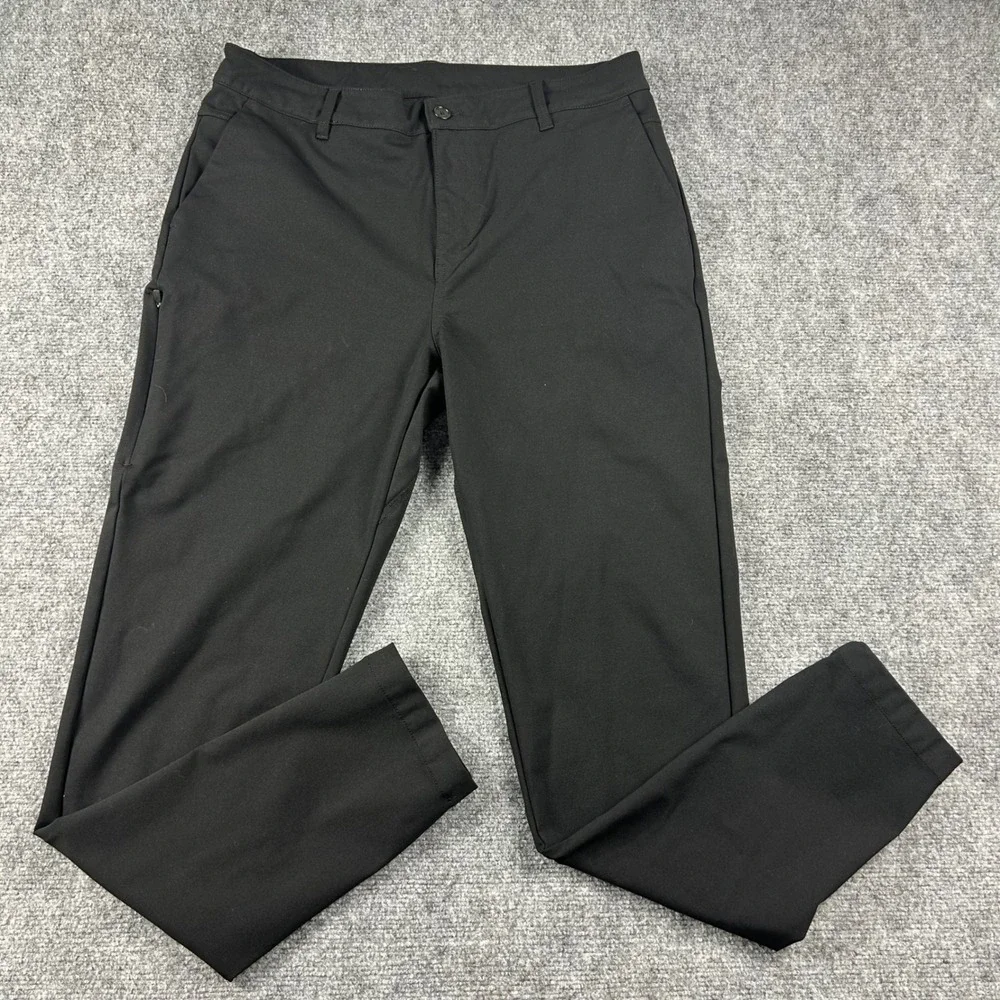 BYLT Everyday‎ Pant 2.0 Mens 36 Black Stretch Tapered Chino Trousers Casual Work